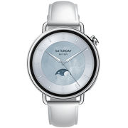 Смарт-часы Xiaomi Watch S4 41mm серебристый с белым кожаным ремешком BHR07VUGL